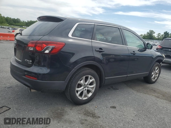 2014 Mazda CX-9 Sport with VIN JM3TB3BVXE0429498, listed as a Copart auction lot 57468195 with 123,787 mi miles and Salvage title. Bid and sale history available at DreamBid. Image 3.