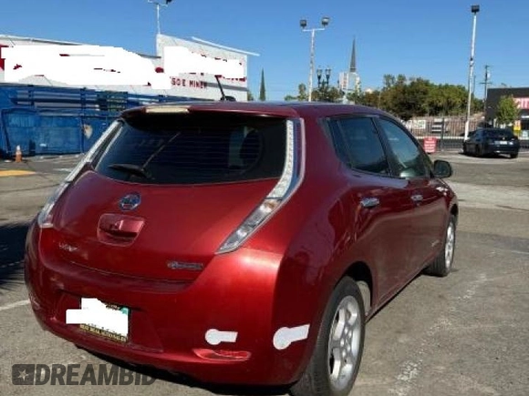 2011 Nissan LEAF SL-e with VIN JN1AZ0CP4BT000865, listed as a Copart auction lot 76585824 with 83,101 mi miles and Clean Title. Bid and sale history available at carsss.com. Image 4.
