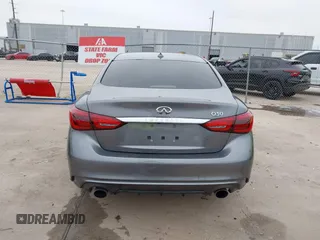 2019 Infiniti Q50 3.0t LUXE with VIN JN1EV7AP6KM511156, listed as a IAAI auction lot 41576308 with 63,620 mi miles. Bid and sale history available at carsss.com. Image 17.