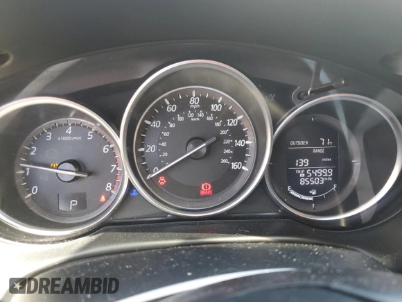 2016 Mazda CX-5 Grand Touring with VIN JM3KE4DY2G0764130, listed as a Copart auction lot 55350145 with 85,503 mi miles and Salvage Title. Bid and sale history available at carsss.com. Image 9.