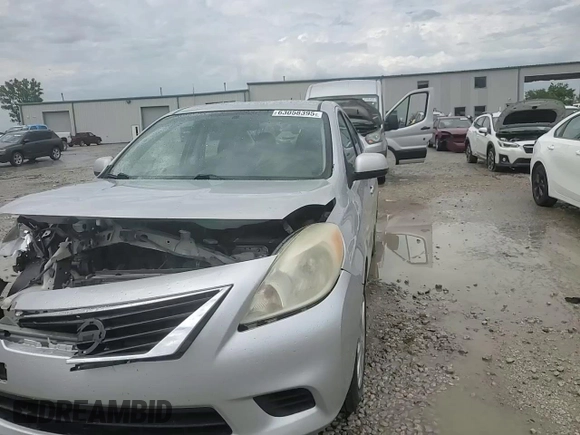 2012 Nissan Versa SV with VIN 3N1CN7AP9CL875493, listed as a Copart auction lot 63058395 with 204,253 mi miles and Salvage title. Bid and sale history available at DreamBid. Image 13.