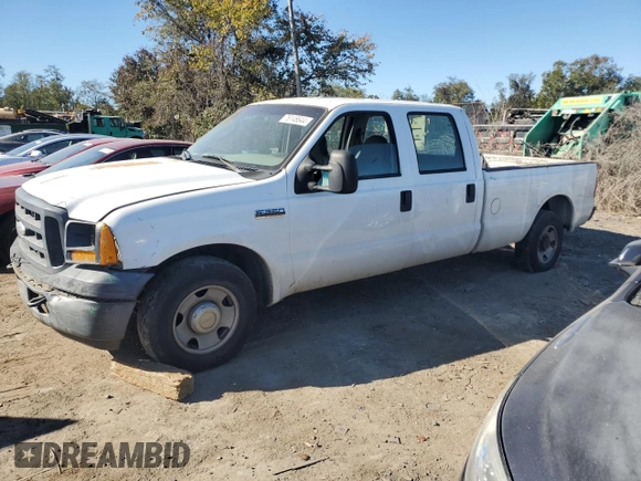 2006 Ford Super Duty F-250 XL with VIN 1FTSW20546ED68305, listed as a Copart auction lot 76146644 with 187,934 mi miles and Salvage Title. Bid and sale history available at carsss.com. Image 1.