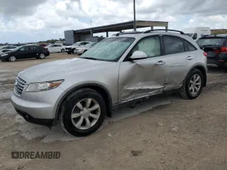 2003 Infiniti FX o Options with VIN JNRAS08U83X103409, listed as a Copart auction lot 55632615 with 120,899 mi miles and Salvage title. Bid and sale history available at DreamBid. Image 1.