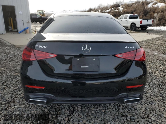 2024 Mercedes-Benz C 300 with VIN W1KAF4HB1RR161052, listed as a Copart auction lot 44975215 with 6,568 mi miles and Salvage title. Bid and sale history available at DreamBid. Image 6.