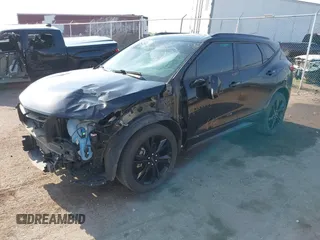 2019 Chevrolet Blazer RS with VIN 3GNKBJRS2KS684565, listed as a IAAI auction lot 42408265 with 117,019 mi miles and . Bid and sale history available at DreamBid. Image 2.