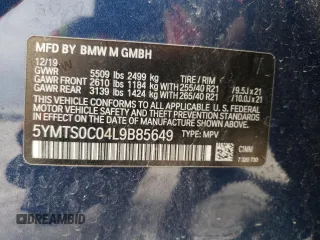 2020 BMW X3 M Competition z VIN 5YMTS0C04L9B85649, wystawiony jako Copart lot #46350993 z przebiegiem Nie podano mil oraz . Historia ofert i sprzedaży dostępna na DreamBid. Obrazek 14.