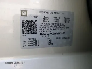 2017 GMC Yukon SLT z VIN 1GKS1BKC6HR357090, wystawiony jako Copart lot #59317515 z przebiegiem 124 408 mil mil oraz Szkoda całkowita • Salvage title. Historia ofert i sprzedaży dostępna na DreamBid. Obrazek 14.