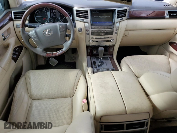 2015 Lexus LX 570 with VIN JTJHY7AX7F4169804, listed as a Copart auction lot 79885024 with 55,392 mi miles and Salvage Title. Bid and sale history available at DreamBid. Image 8.
