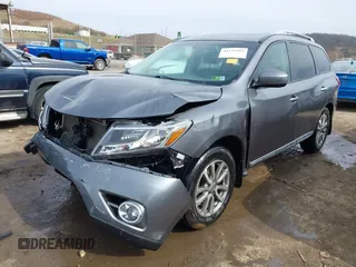 2015 Nissan Pathfinder SL with VIN 5N1AR2MM3FC654531, listed as a IAAI auction lot 41715163 with 160,808 mi miles and . Bid and sale history available at DreamBid. Image 2.