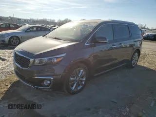2016 Kia Sedona SX-L with VIN KNDME5C16G6186185, listed as a Copart auction lot 42449365 with 134,760 mi miles and Clean Title. Bid and sale history available at carsss.com. Image 1.