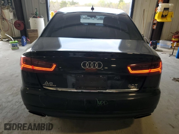 2016 Audi A6 Premium Plus with VIN WAUFGAFC3GN003689, listed as a Copart auction lot 50046145 with 130,670 mi miles and Salvage Title. Bid and sale history available at DreamBid. Image 6.