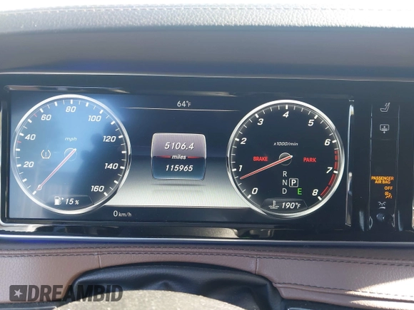 2017 Mercedes-Benz S 550 with VIN WDDUG8CB0HA310752, listed as a IAAI auction lot 42058804 with 115,965 mi miles and . Bid and sale history available at carsss.com. Image 14.