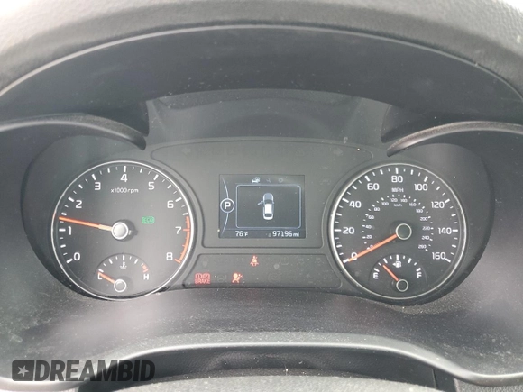 2016 Kia Optima LX Turbo with VIN 5XXGT4L17GG032034, listed as a Copart auction lot 51380845 with 97,196 mi miles and Clean Title. Bid and sale history available at carsss.com. Image 9.