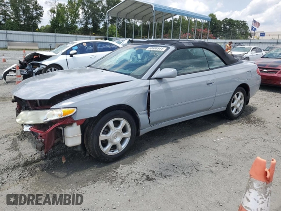 2002 Toyota Solara SE with VIN 2T1FF28P02C589503, listed as a Copart auction lot 63686544 with 270,767 mi miles and Salvage Title. Bid and sale history available at DreamBid. Image 1.