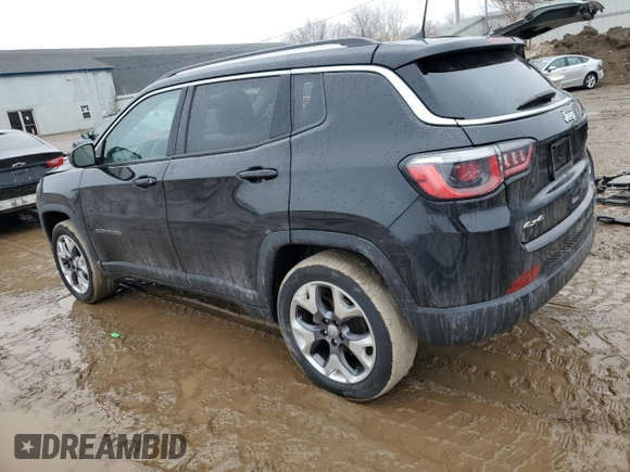 2020 Jeep Compass Limited with VIN 3C4NJDCB8LT223675, listed as a Copart auction lot 46897055 with 58,899 mi miles and Non Repairable. Bid and sale history available at carsss.com. Image 2.