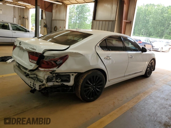 2013 Lexus LS 460 с VIN JTHCL5EFXD5017765, выставлен на аукционе Copart как лот 55400615 с пробегом 144 164 миль миль и Списание • Salvage title. История ставок и продаж доступна на DreamBid. Изображение 3.