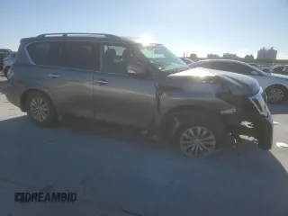 2018 Nissan Armada SV with VIN JN8AY2ND4J9056660, listed as a Copart auction lot 45968755 with 80,665 mi miles and Salvage Title. Bid and sale history available at carsss.com. Image 4.