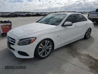2017 Mercedes-Benz C 350e with VIN 55SWF4HB6HU214606, listed as a Copart auction lot 42625235 with 47,499 mi miles and Salvage Title. Bid and sale history available at DreamBid. Image 1.