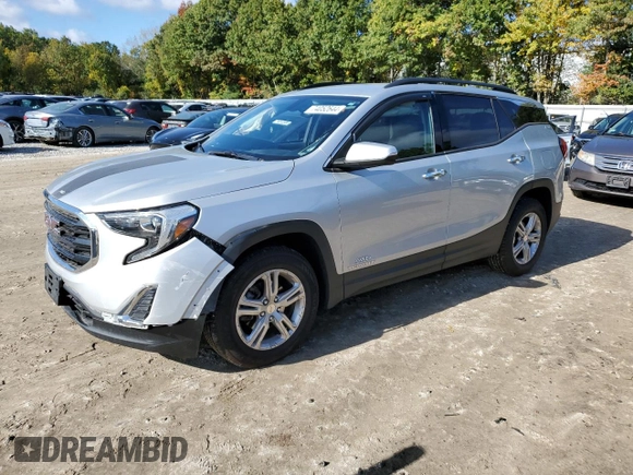 2019 GMC Terrain SLE with VIN 3GKALTEV0KL308250, listed as a Copart auction lot 74052644 with 55,933 mi miles and Non Repairable. Bid and sale history available at DreamBid. Image 1.