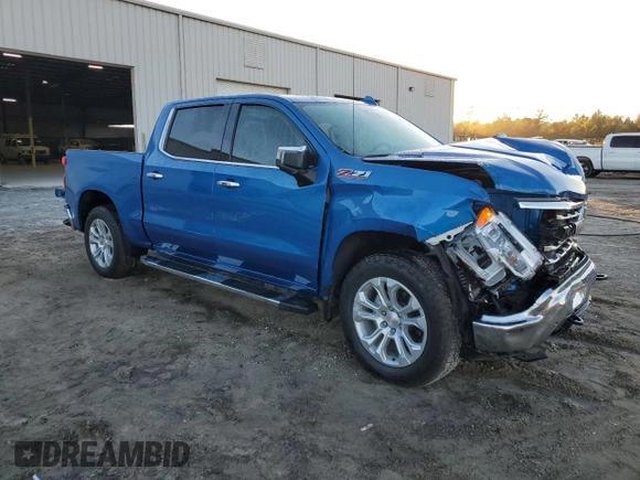 2023 Chevrolet Silverado 1500 LTZ with VIN 1GCUDGE82PZ121034, listed as a Copart auction lot 84314944 with 19,243 mi miles and Salvage Title. Bid and sale history available at carsss.com. Image 4.