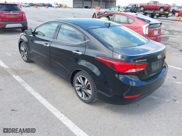 2014 Hyundai Elantra SE with VIN KMHDH4AE7EU094918, listed as a IAAI auction lot 41849150 with 101,361 mi miles. Bid and sale history available at carsss.com. Image 3.