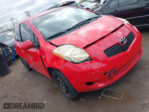 2007 Toyota Yaris with VIN JTDJT923275125859, listed as a IAAI auction lot 42020291 with 179,949 mi miles. Bid and sale history available at carsss.com. Image 1.