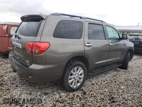 2016 Toyota Sequoia Platinum with VIN 5TDDW5G19GS136422, listed as a Copart auction lot 79238374 with 222,290 mi miles and Non Repairable. Bid and sale history available at carsss.com. Image 3.