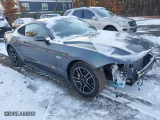 2022 Ford Mustang GT with VIN 1FA6P8CF6N5133267, listed as a IAAI auction lot 41376988 with 12,091 mi miles. Bid and sale history available at carsss.com. Image 1.