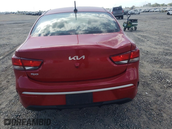 2022 Kia Rio S with VIN 3KPA24ADXNE441723, listed as a Copart auction lot 60520334 with 37,901 mi miles and Salvage Title. Bid and sale history available at carsss.com. Image 6.