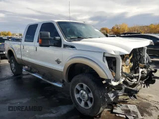 2011 Ford F-350 XL with VIN 1FT8W3BT8BEA14650, listed as a Copart auction lot 77662334 with 338,883 mi miles and Salvage title. Bid and sale history available at DreamBid. Image 4.