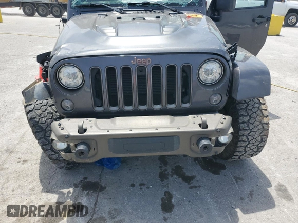 2017 Jeep Wrangler Unlimited 75th Anniversary with VIN 1C4BJWEG2HL503506, listed as a Copart auction lot 57046545 with 114,478 mi miles and Salvage title. Bid and sale history available at DreamBid. Image 11.