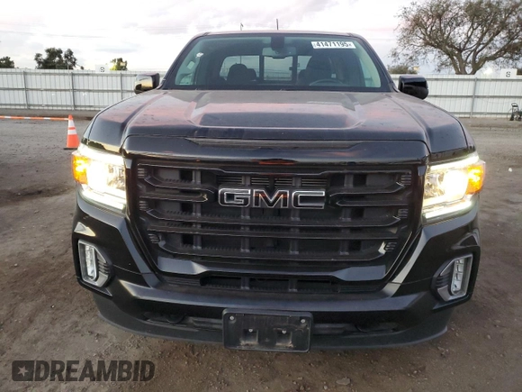 2021 GMC Canyon 2WD Elevation with VIN 1GTH5CEN9M1196627, listed as a Copart auction lot 41471195 with 29,949 mi miles and Salvage Title. Bid and sale history available at carsss.com. Image 5.
