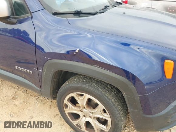 2017 Jeep Renegade Limited with VIN ZACCJBDB9HPE72768, listed as a IAAI auction lot 41506030 with 93,657 mi miles and . Bid and sale history available at DreamBid. Image 6.