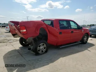 2006 Ford F-150 XLT with VIN 1FTRW12W96FB07681, listed as a Copart auction lot 61033625 with 140,527 mi miles and Salvage title. Bid and sale history available at DreamBid. Image 3.