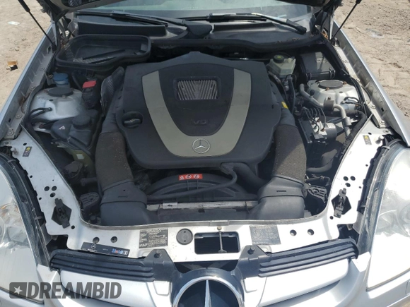 2007 Mercedes-Benz SLK 350 z VIN WDBWK56F27F169391, wystawiony jako Copart lot #60407435 z przebiegiem 193 077 mil mil oraz Szkoda całkowita • Salvage title. Historia ofert i sprzedaży dostępna na DreamBid. Obrazek 11.