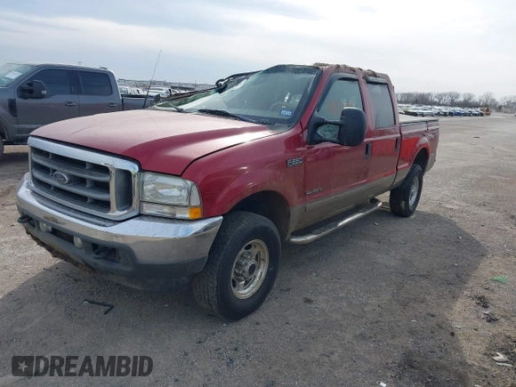 2002 Ford Super Duty F-250 XL with VIN 1FTNW21F32EB72189, listed as a IAAI auction lot 41724745 with 164,054 mi miles. Bid and sale history available at carsss.com. Image 17.