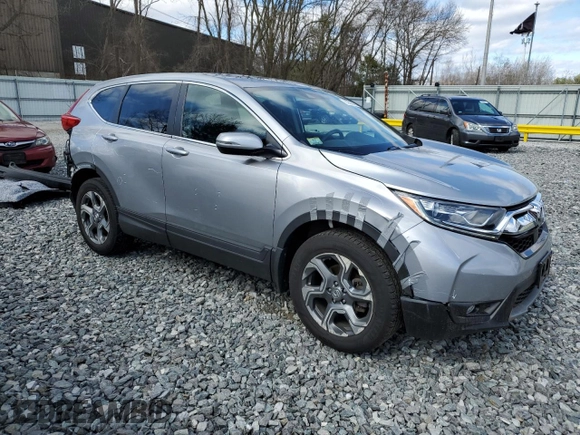 2017 Honda CR-V EX with VIN 5J6RW2H56HL062914, listed as a Copart auction lot 53535225 with 54,612 mi miles and Salvage Title. Bid and sale history available at carsss.com. Image 4.