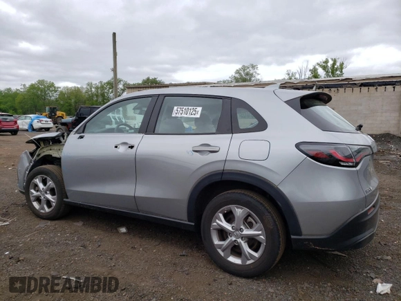 2024 Honda HR-V LX with VIN 3CZRZ2H39RM717587, listed as a Copart auction lot 57510125 with 16,033 mi miles and Salvage title. Bid and sale history available at DreamBid. Image 2.