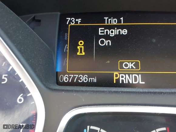 2017 Ford Focus SE with VIN 1FADP3F23HL202077, listed as a IAAI auction lot 41749975 with 67,736 mi miles. Bid and sale history available at carsss.com. Image 7.