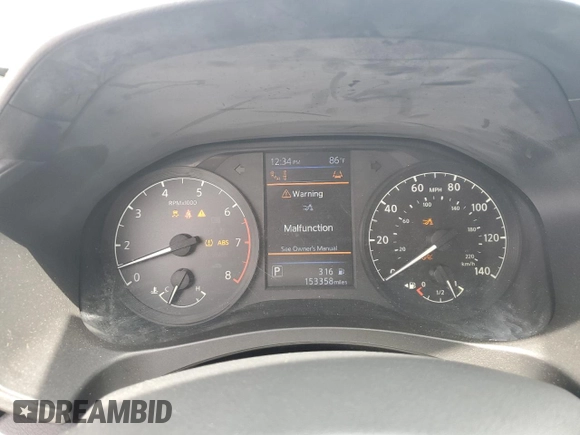 2023 Nissan Altima S with VIN 1N4BL4BV4PN342490, listed as a Copart auction lot 55020255 with 153,358 mi miles and Clean Title. Bid and sale history available at DreamBid. Image 9.