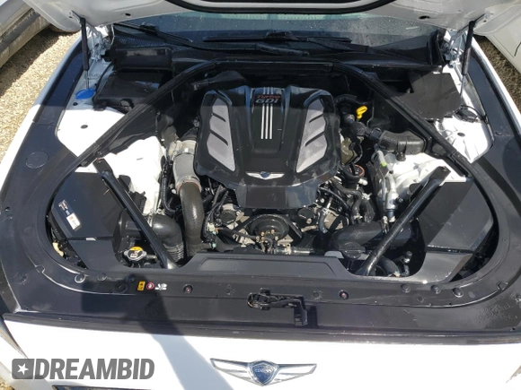 2019 Genesis G80 3.3T Sport with VIN KMTFN4JB4KU326352, listed as a Copart auction lot 74028734 with 0 mi miles and Salvage Title. Bid and sale history available at carsss.com. Image 11.