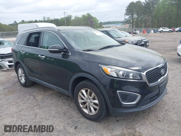 2016 Kia Sorento LX with VIN 5XYPG4A33GG151073, listed as a IAAI auction lot 41947006 with 161,164 mi miles. Bid and sale history available at carsss.com. Image 1.