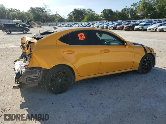 2012 Lexus IS 250 with VIN JTHBF5C20C5158958, listed as a Copart auction lot 60588455 with 145,085 mi miles and Salvage title. Bid and sale history available at DreamBid. Image 3.