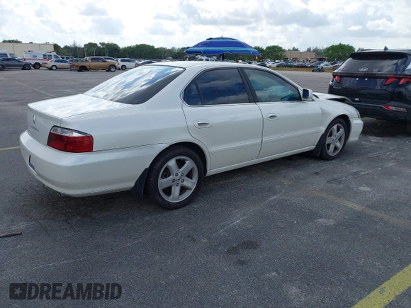 2003 Acura TL Type S with VIN 19UUA56853A081036, listed as a IAAI auction lot 41487293 with 83,137 mi miles. Bid and sale history available at carsss.com. Image 4.