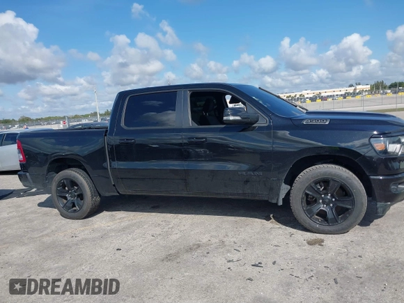 2022 Ram 1500 Big Horn with VIN 1C6SRFFT1NN220669, listed as a IAAI auction lot 41483598 with 1 mi miles. Bid and sale history available at carsss.com. Image 13.