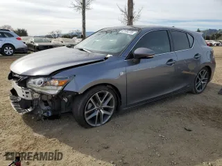 2015 Lexus CT 200h Hybrid with VIN JTHKD5BH4F2215034, listed as a Copart auction lot 47134775 with 95,077 mi miles and Salvage Title. Bid and sale history available at carsss.com. Image 1.