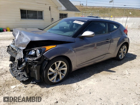 2016 Hyundai Veloster with VIN KMHTC6AD5GU275712, listed as a Copart auction lot 48259043 with 125,345 mi miles. Bid and sale history available at carsss.com. Image 1.