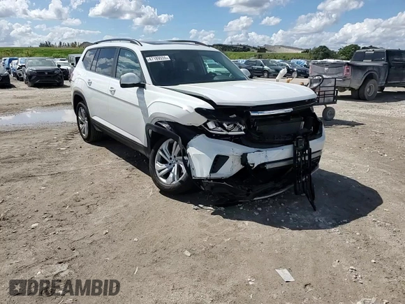 2023 Volkswagen Atlas SE with VIN 1V2JR2CA0PC549599, listed as a Copart auction lot 47189555 with 18,291 mi miles and Non repairable. Bid and sale history available at DreamBid. Image 11.