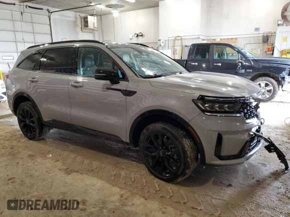 2022 Kia Sorento SX with VIN 5XYRKDLF6NG117950, listed as a Copart auction lot 47525465 with 28,680 mi miles and Salvage Title. Bid and sale history available at carsss.com. Image 4.