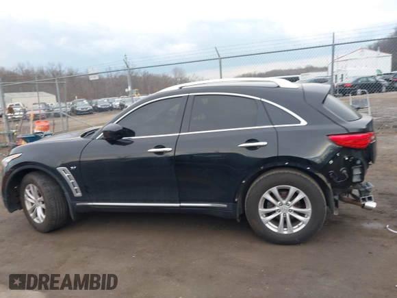 2016 Infiniti QX70 with VIN JN8CS1MWXGM752436, listed as a IAAI auction lot 41681170 with 130,208 mi miles and . Bid and sale history available at DreamBid. Image 14.